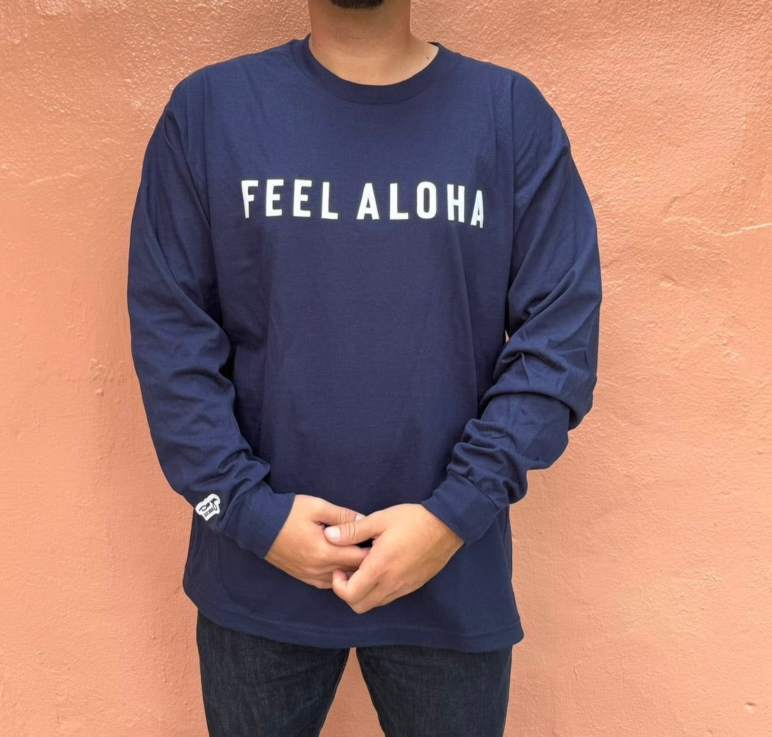 feel aloha embroidery LS